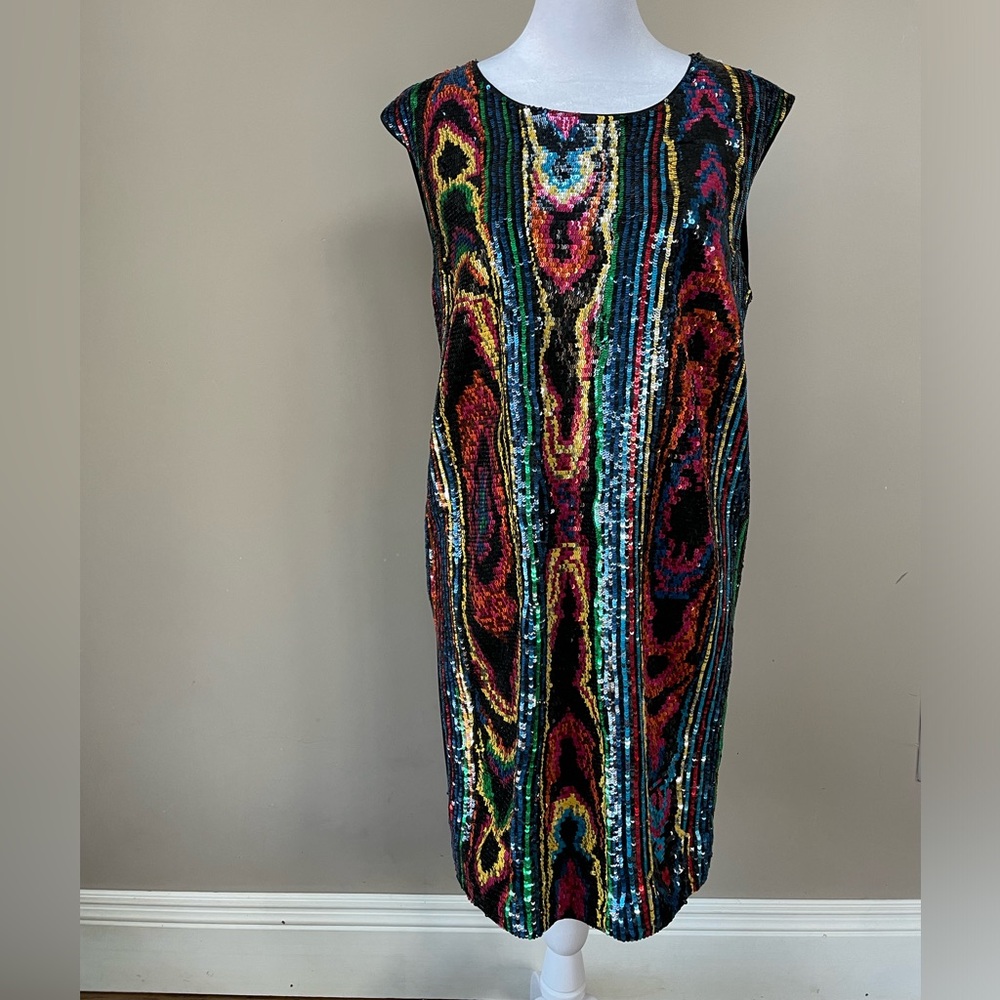 Sequin colorful mini dress